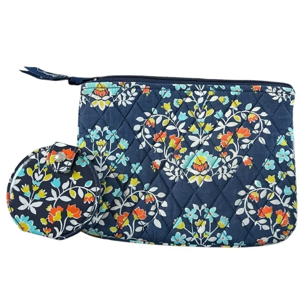 Vera Bradley Mirror & Cosmetic Set - Chandelier Floral